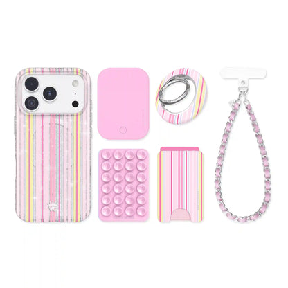 Sunkissed Stripes Glitter iPhone Bundle Set