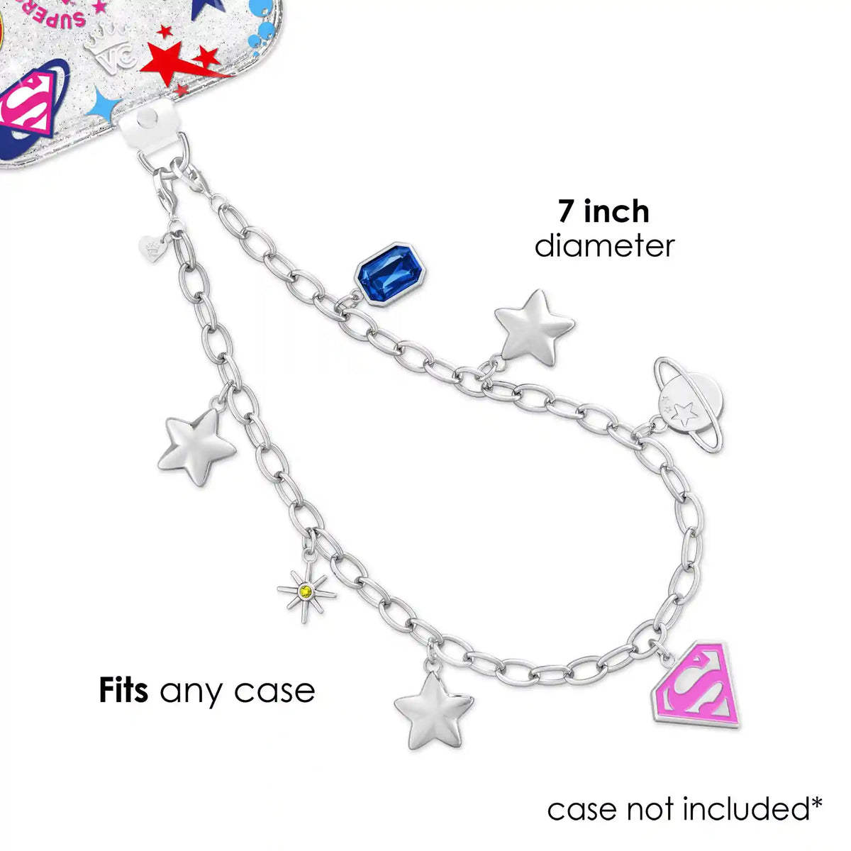Supergirl Phone Charm