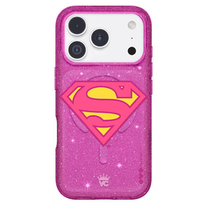 Supergirl Stardust Glitter iPhone Case