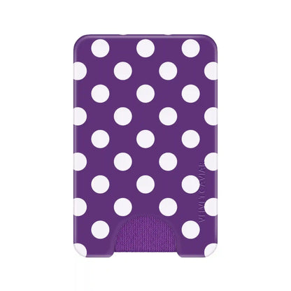Violet Glow Polka Dot MagSafe Wallet