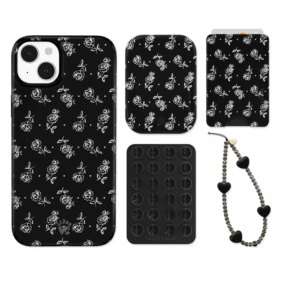 Vintage Roses iPhone Bundle Set - Wallet