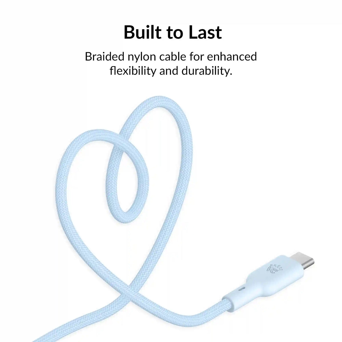 Whisper Blue Fast Charging Cable, 6ft USB-C