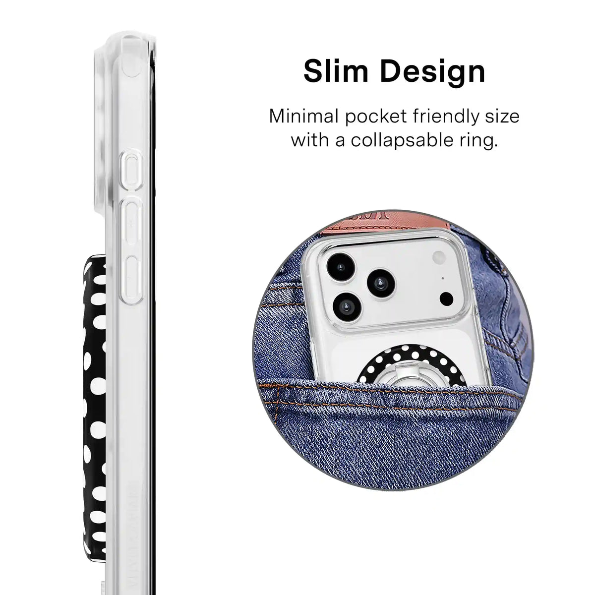Princess Polka Dot MagSafe Grip Ring