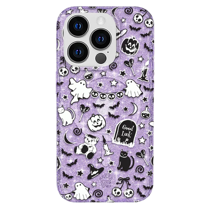 Witchy Lilac Glitter iPhone Case