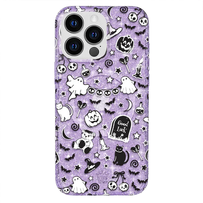 Witchy Lilac Glitter iPhone Case