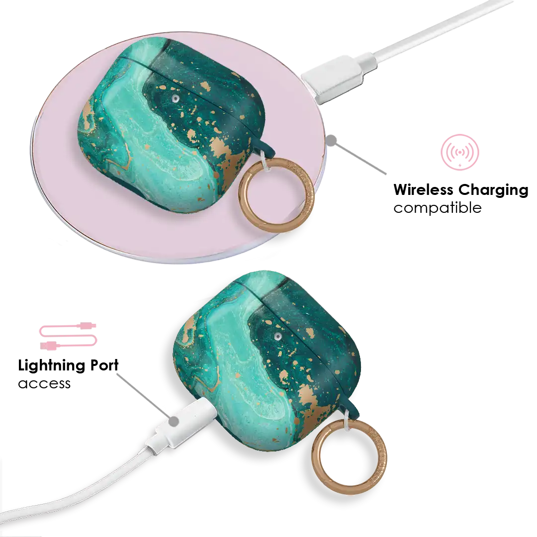 Emerald Marble AirPods Case