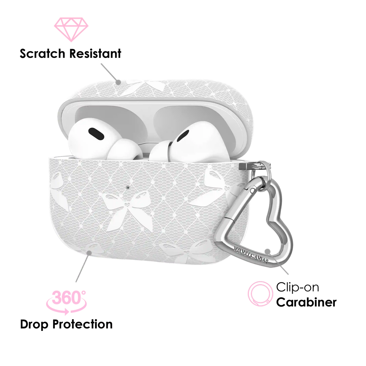 Vintage Lace Bows AirPod Case