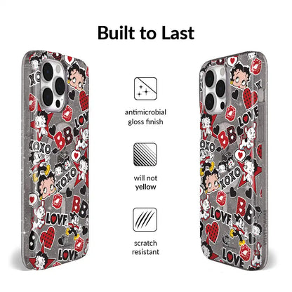 Betty Boop Sassy Glitter iPhone Case
