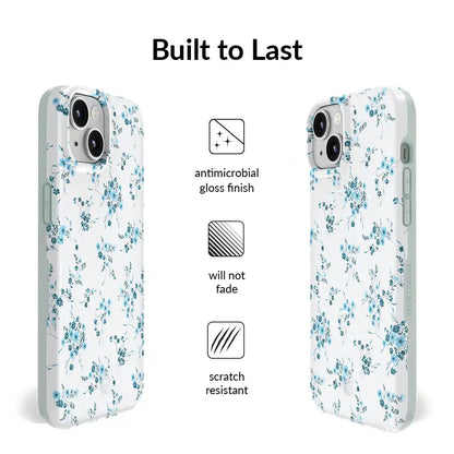 French Blue Floral iPhone Case