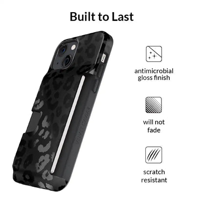 Black Leopard iPhone Wallet Case