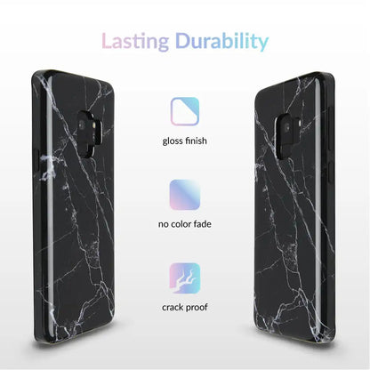 Black Marble Samsung Case