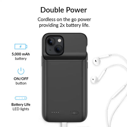 Black iPhone Charging Case