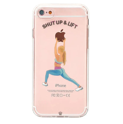 Shut Up & Lift iPhone Case Blonde Hair