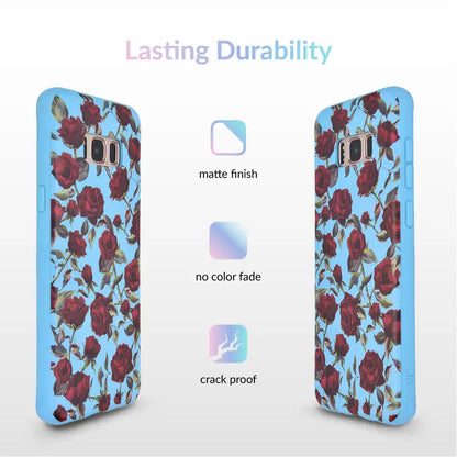 Blue Roses Floral Samsung Galaxy Case