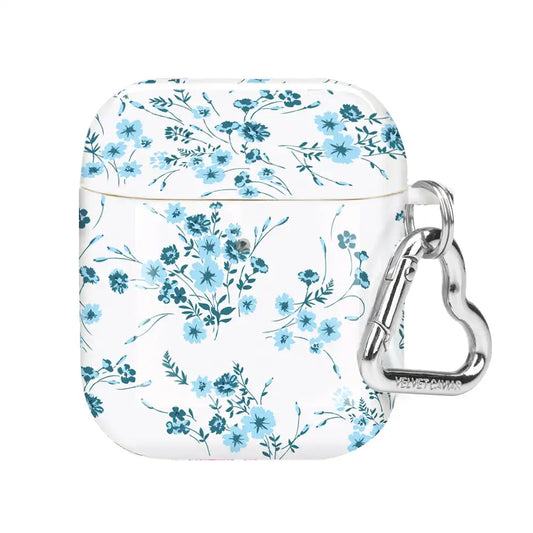 French Blue Floral AirPod Case