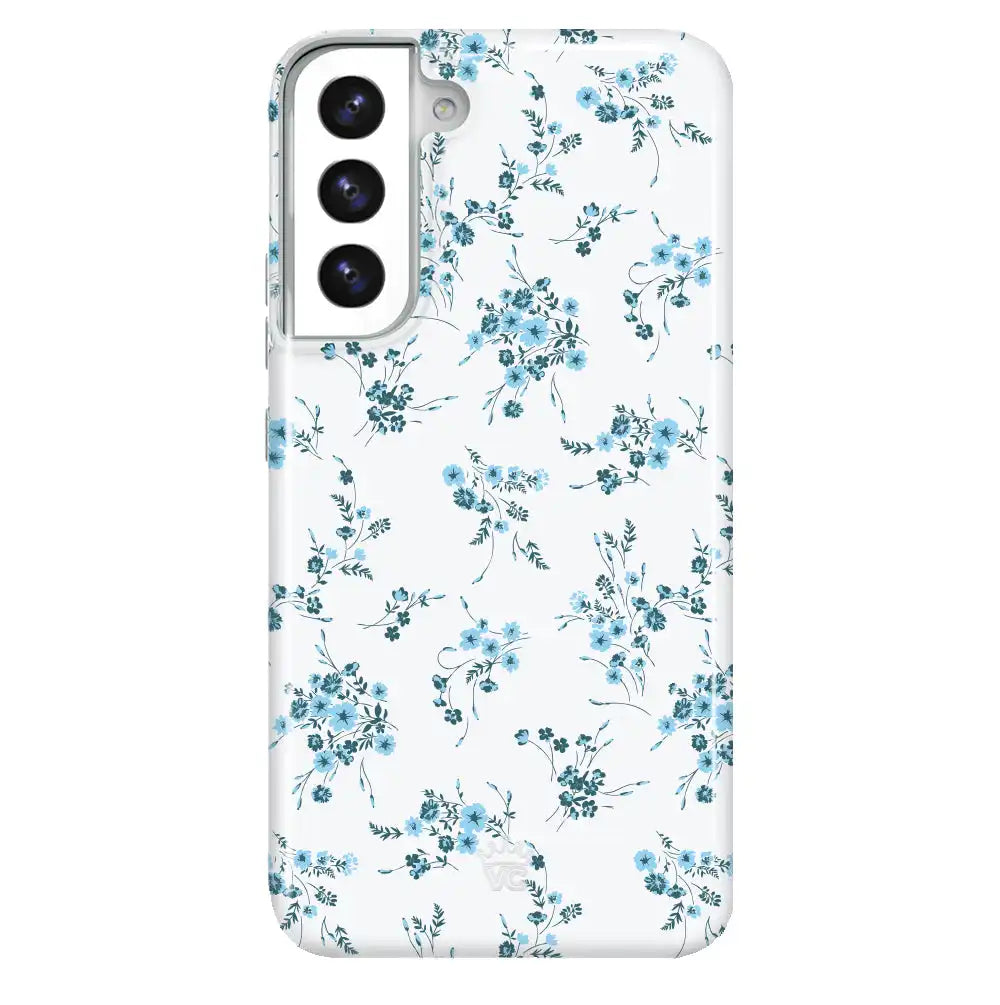 French Blue Floral Samsung Case
