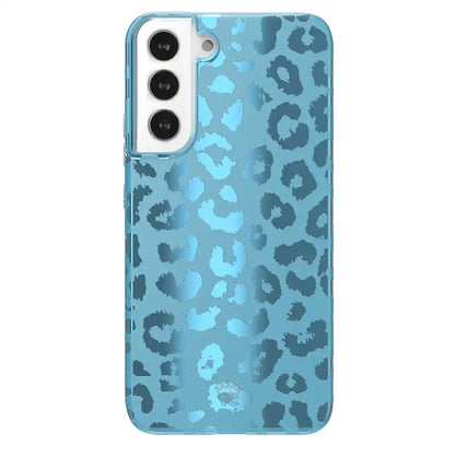 Blue Sapphire Leopard Samsung Case