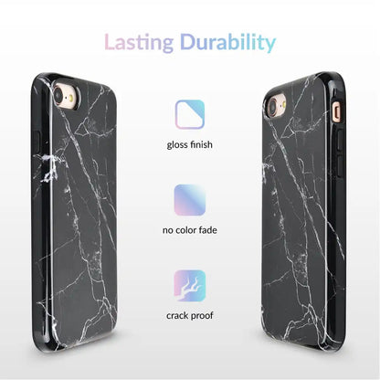 Black Marble iPhone Case