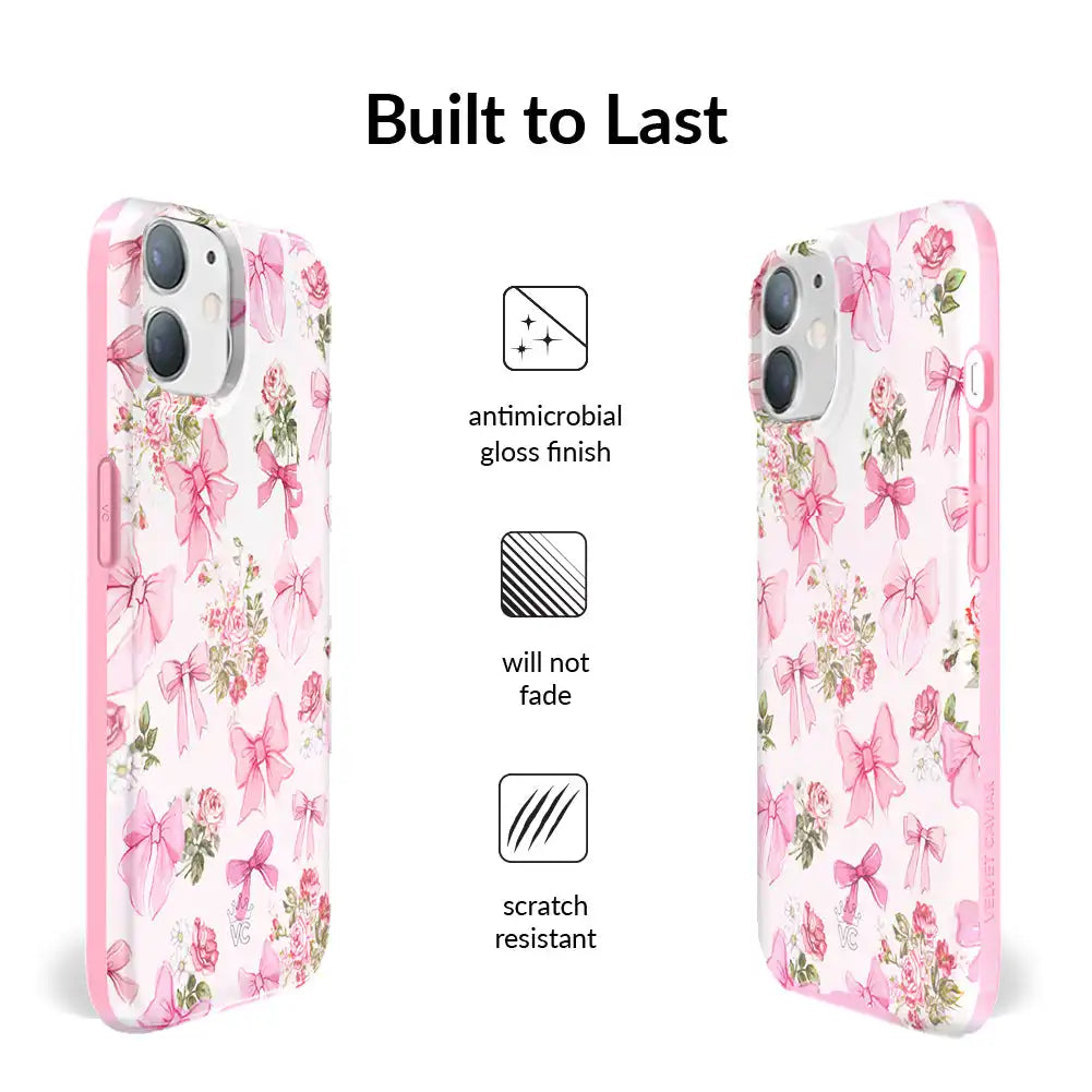 Posie Pink Bow iPhone Case