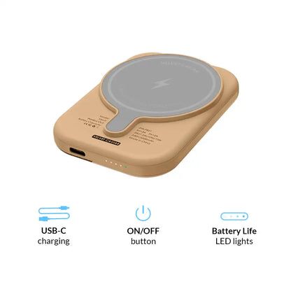 Caramel Cow Portable MagSafe Charger Power Pack