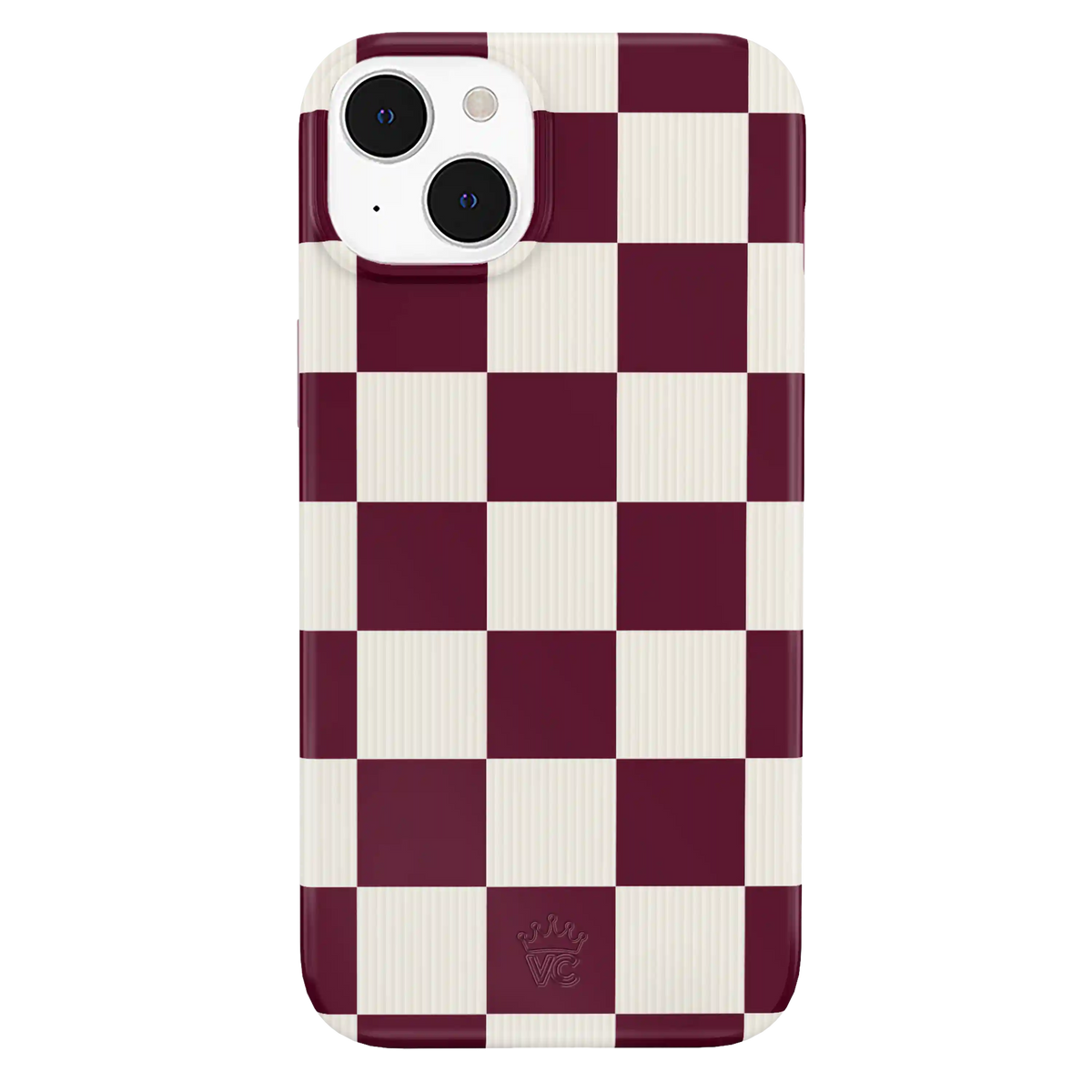 Burgundy Vibe Check iPhone Case