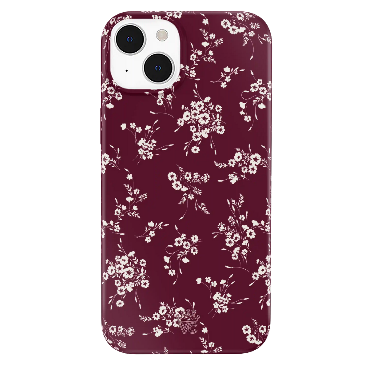 French Burgundy Floral iPhone Case