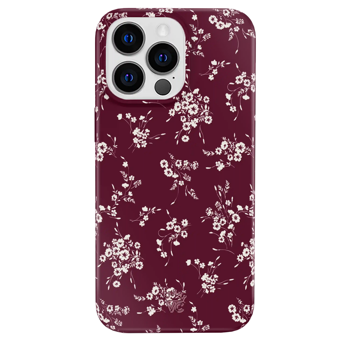 French Burgundy Floral iPhone Case
