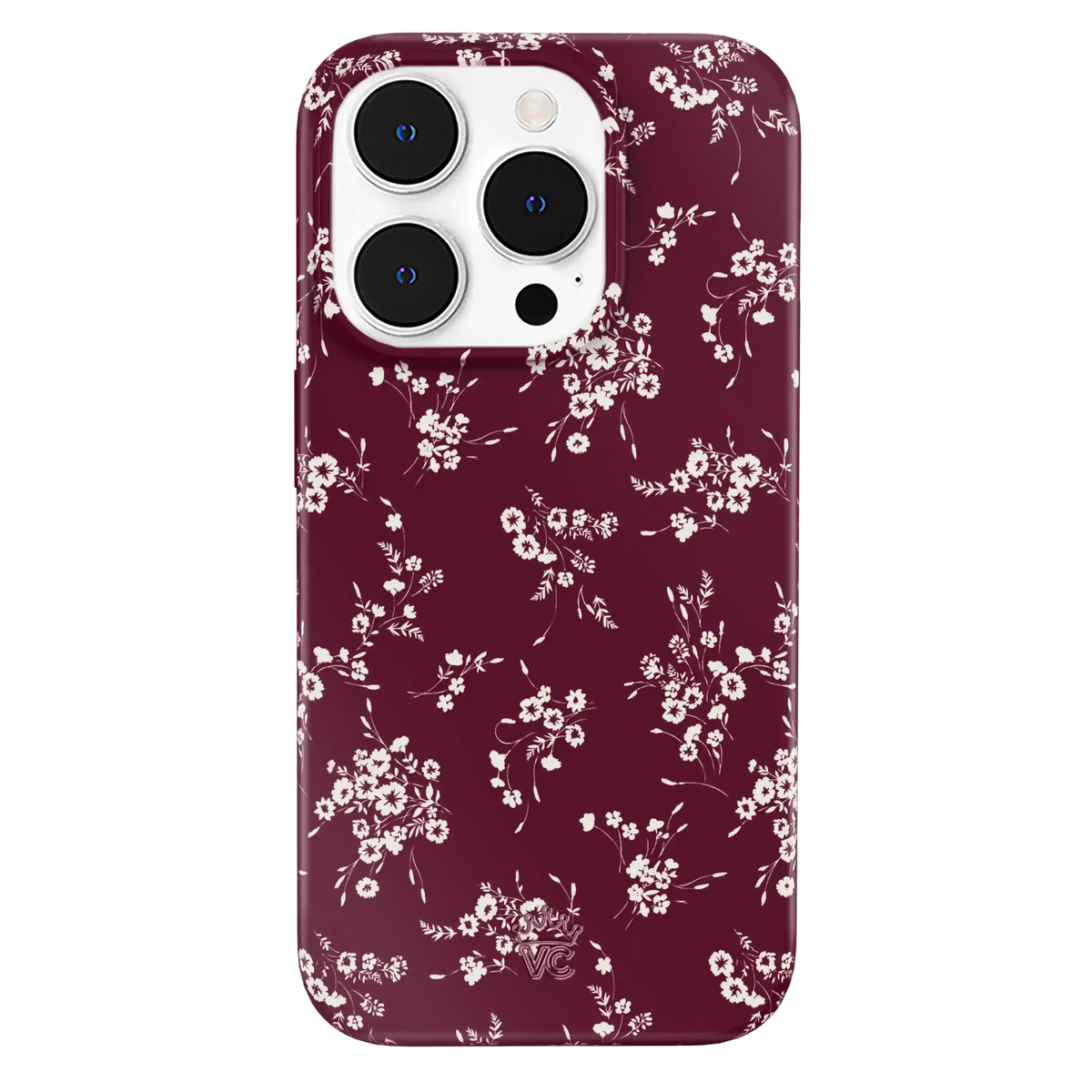 French Burgundy Floral iPhone Case
