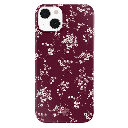French Burgundy Floral iPhone Case