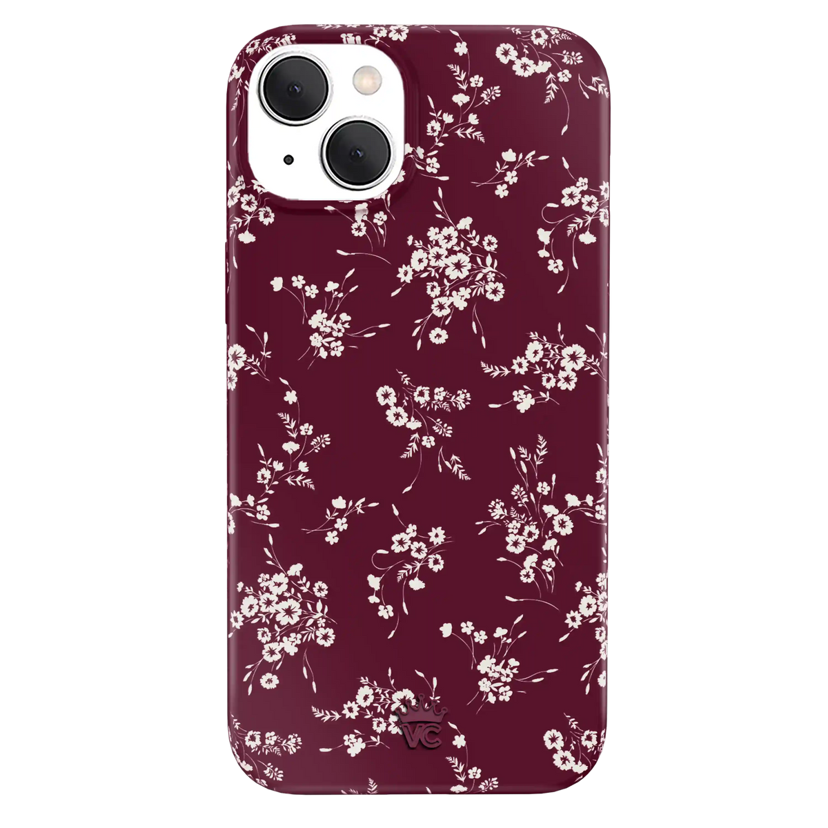 French Burgundy Floral iPhone Case