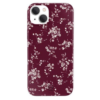 French Burgundy Floral iPhone Case