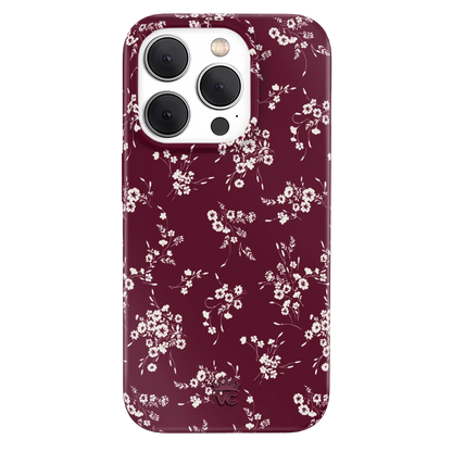 French Burgundy Floral iPhone Case