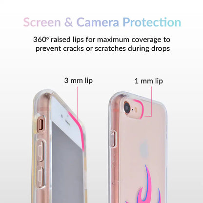 Flames Clear iPhone Case