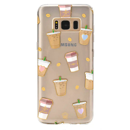 Coffee First Clear Samsung Galaxy Case