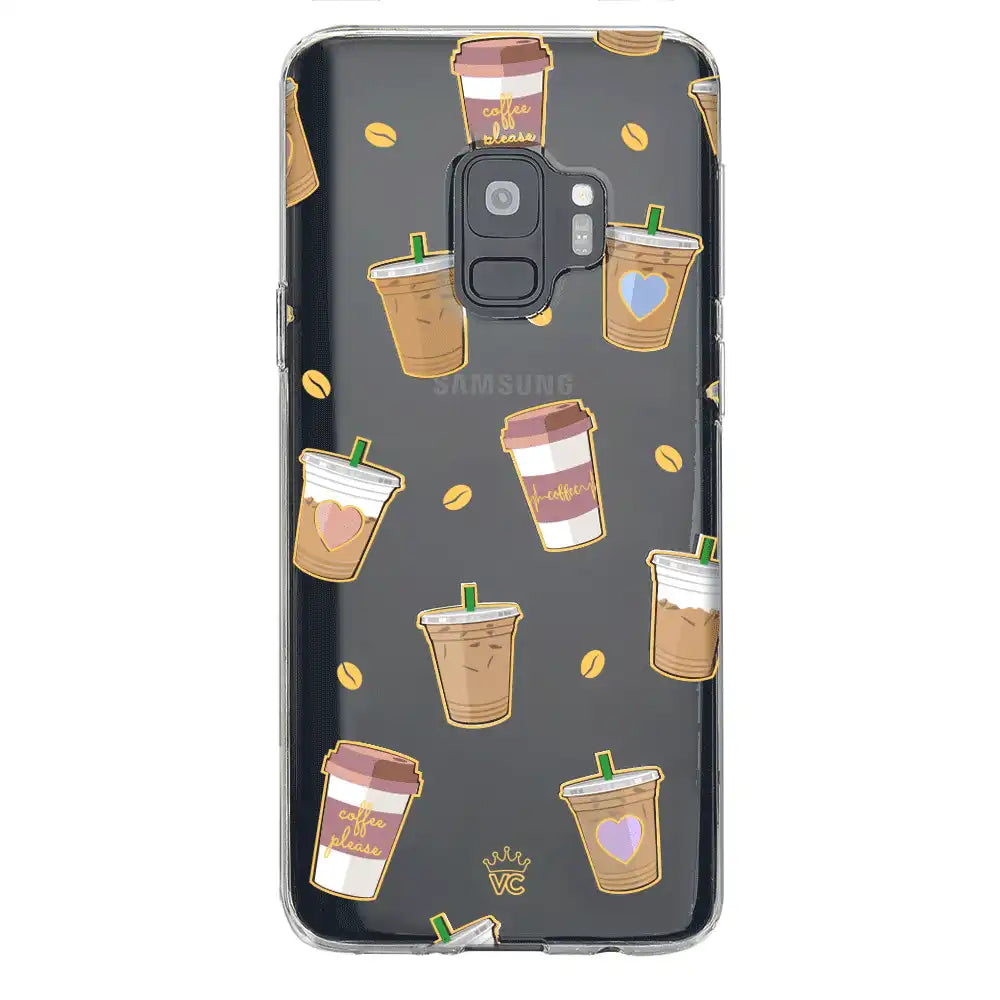 Coffee First Clear Samsung Galaxy Case