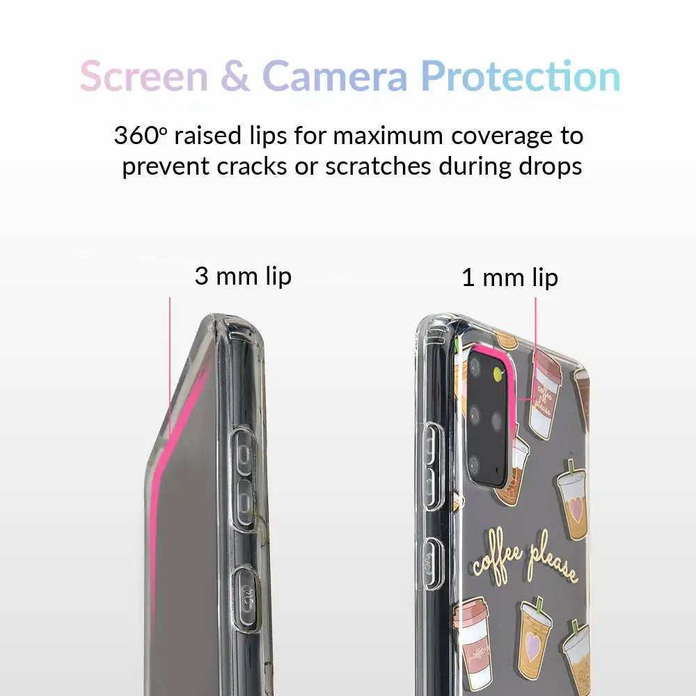 Coffee First Clear Samsung Galaxy Case