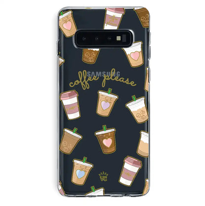 Coffee First Clear Samsung Galaxy Case