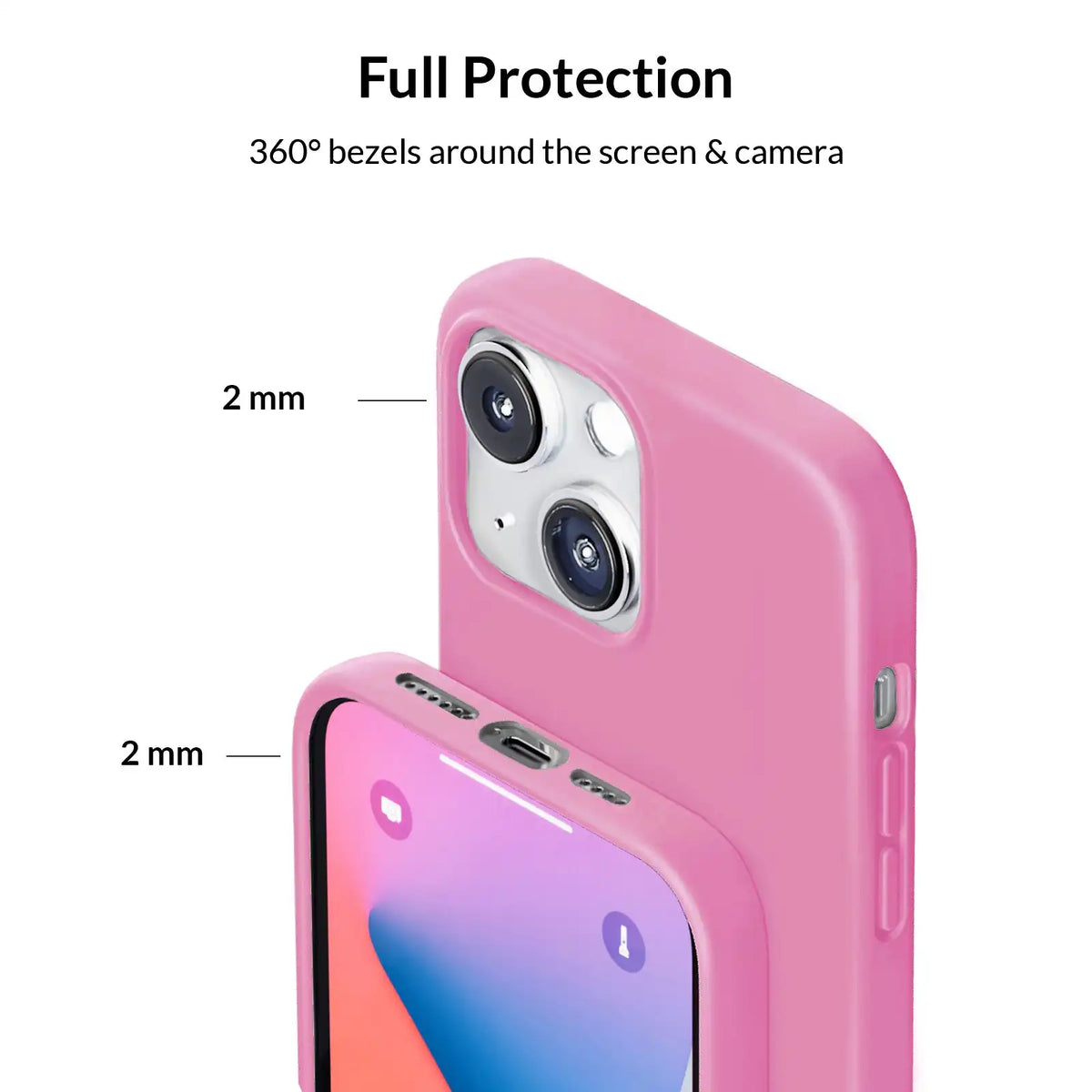 Silicone Hot Pink iPhone Case