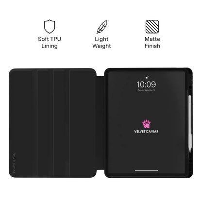 Floral Rose Gold Chrome iPad Case