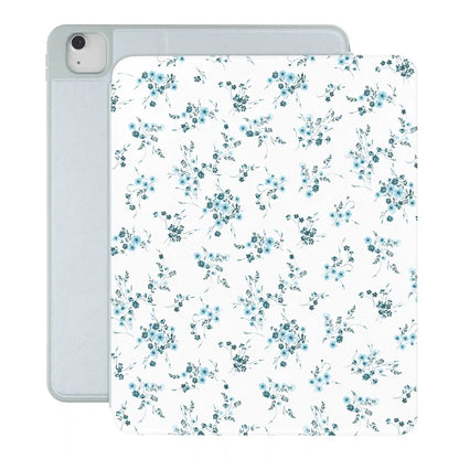 French Blue Floral iPad Case