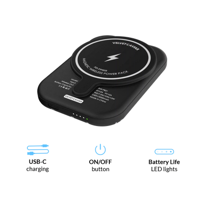 Disco Cowgirl Portable MagSafe Charger Power Pack