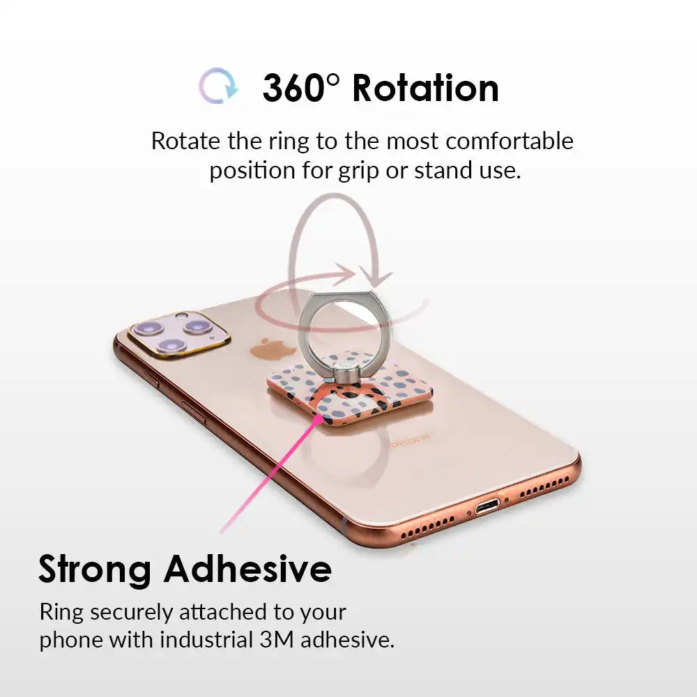 Spotted Nude Cheetah Phone Ring