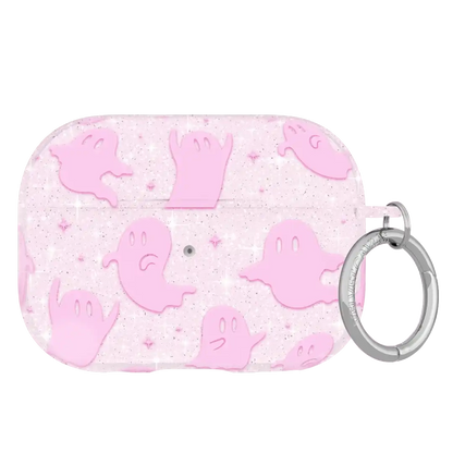 Ghosted Pink Glitter AirPod Case