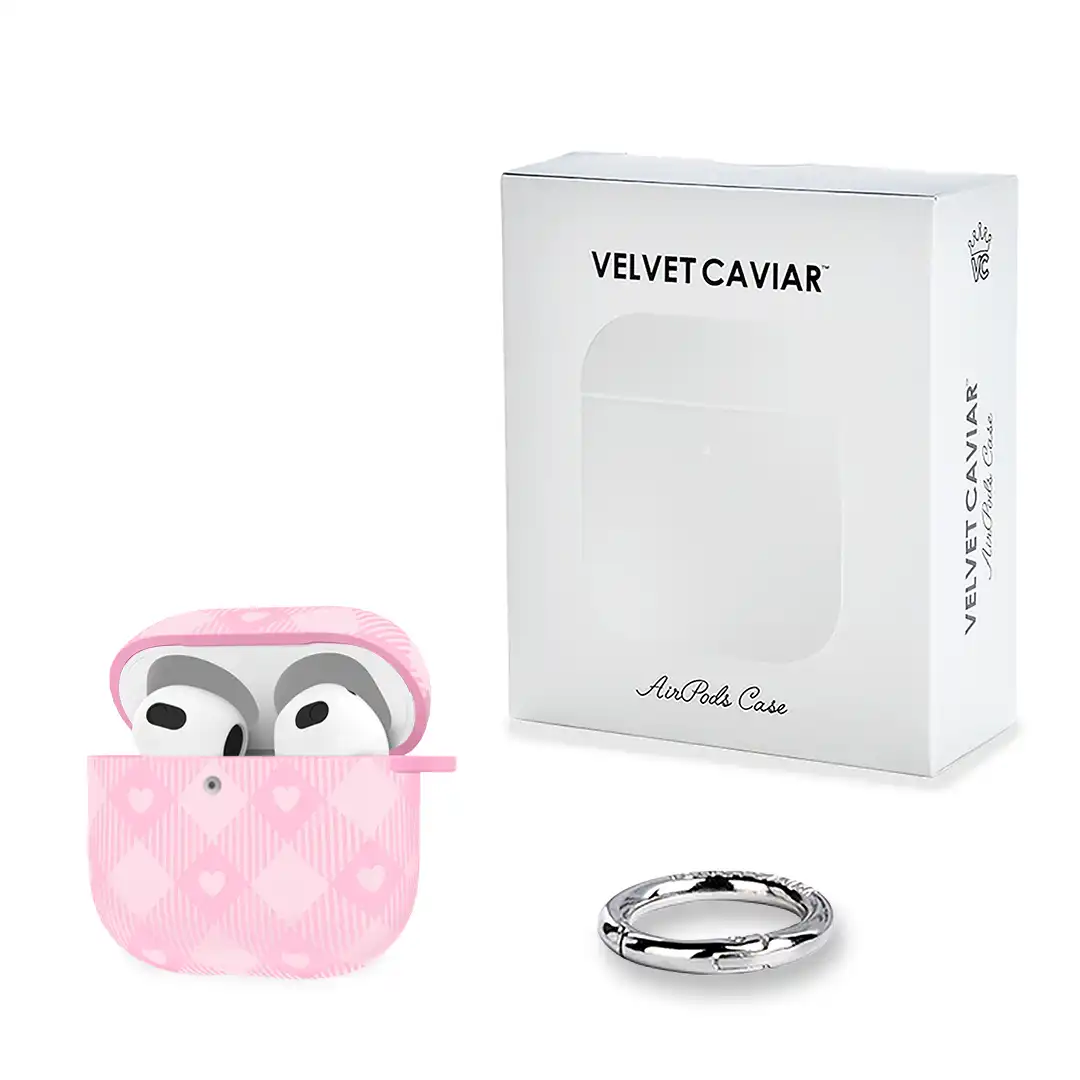 Dolly Pink Gingham AirPod Case