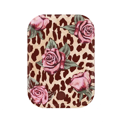 Rosy Leopard Portable MagSafe Charger Power Pack