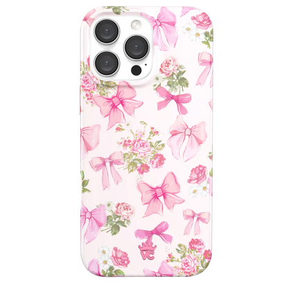 Posie Pink Bow iPhone Case