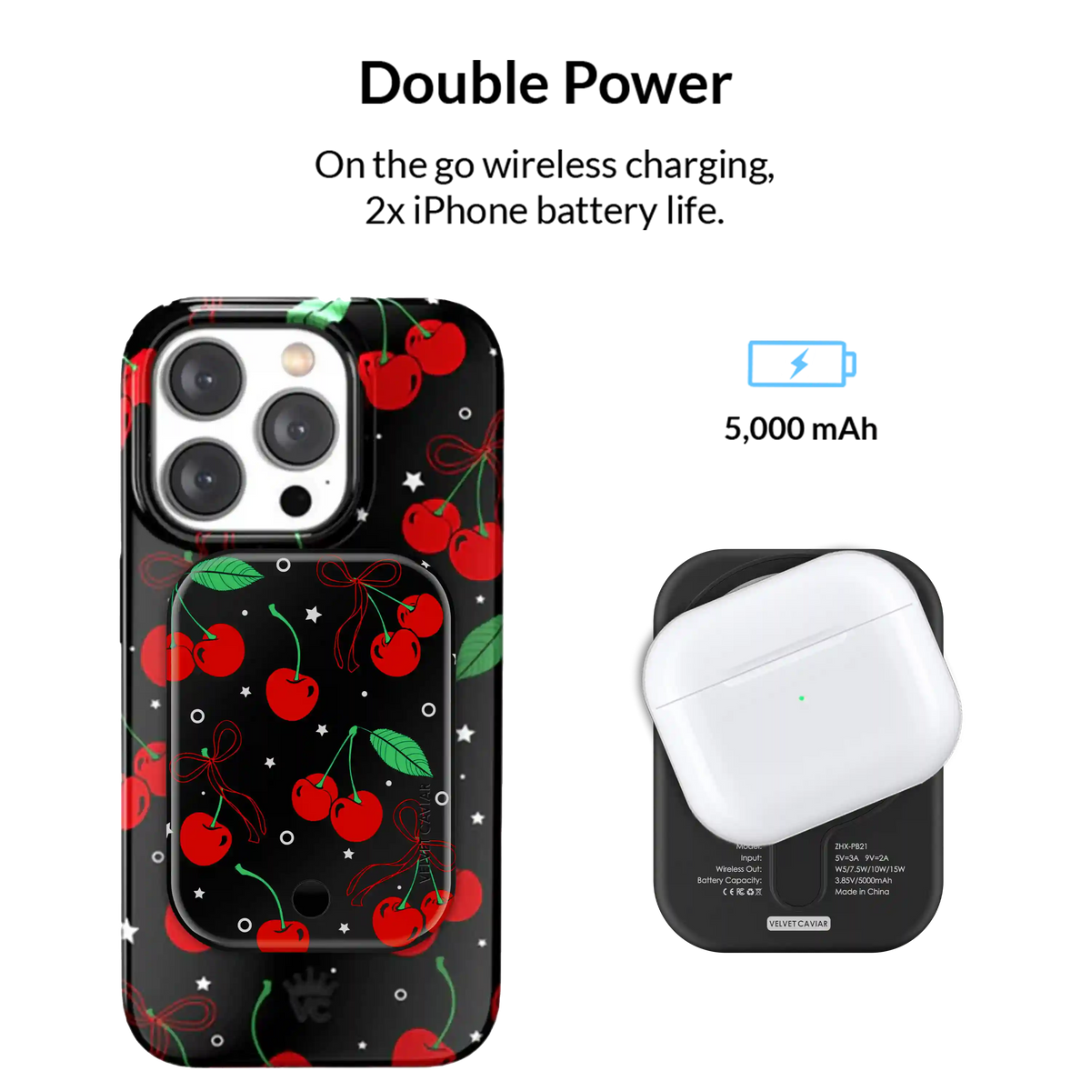 Cherry On Top Portable MagSafe Charger Power Pack