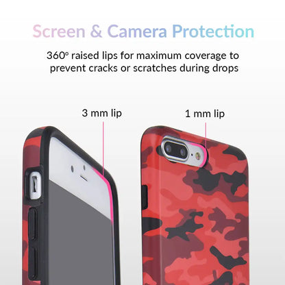 Red Camo iPhone Case
