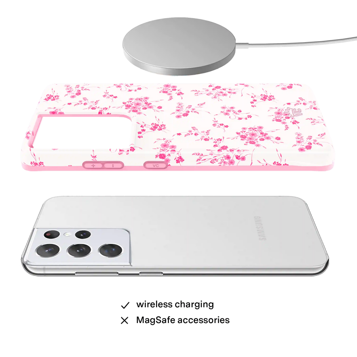 French Rose Floral Samsung Case