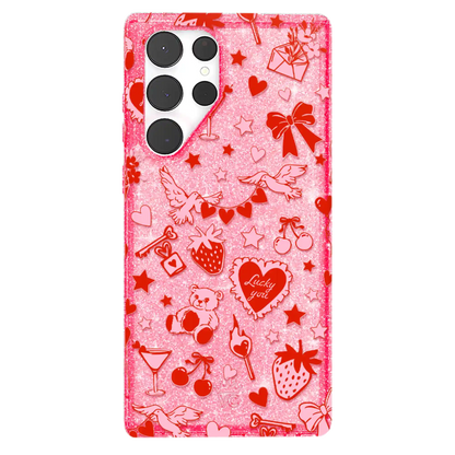 Be Mine Glitter Samsung Case